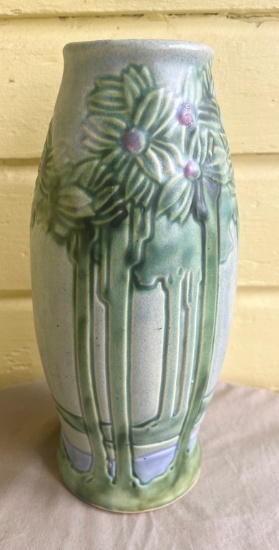 Roseville Art Nouveau Floral Designed Vase