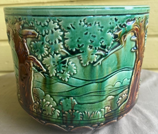Brush McCoy Pottery Tin Glazed Planter