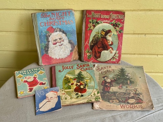 Lot of Antique Christmas Books