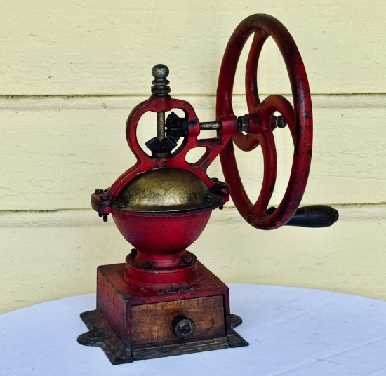 Antique Table Top Elma Coffee Grinder