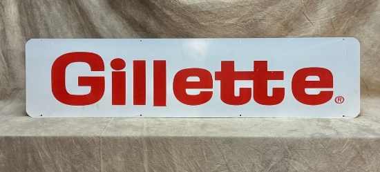 Gillette Double Sided Metal Tire Sign