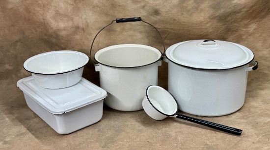 Enamel Pots and Pan