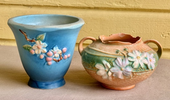 Two Pieces Of Roseville Pottery