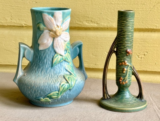 Two Pieces Of Roseville Pottery