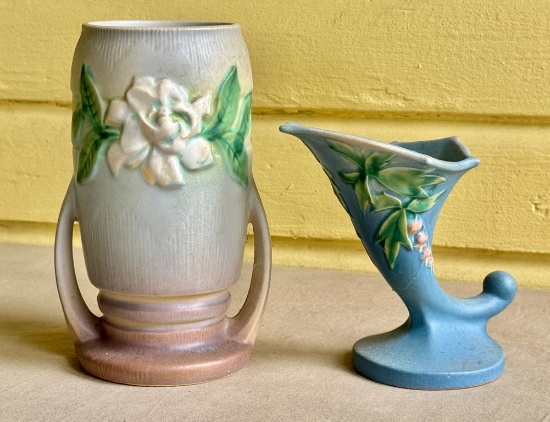 Two Roseville Pottery Vases