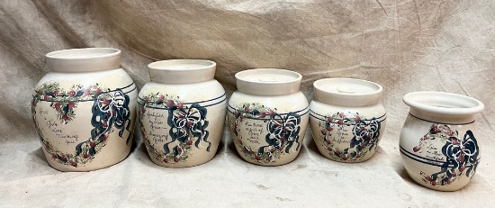 Cannister Set by Yesteryear's Hand-Turned, Marshall Texas