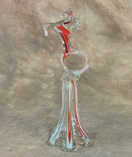 Unique Murano Glass Horse Themed Figurine