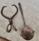 Smelting or Pouring Ladle and Ice Tongs