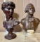 Two Alva Studios Busts