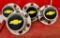Set of Half-Tone Chevy Center Caps