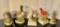 Lot of Five Porcelain Bird Figurines