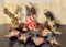 Lot of Six Pieces of Patriotic Eagle Lot