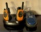 Set of Two Motorola T 4900 Walkie Talkies and a Lemon Sound Sports Radio