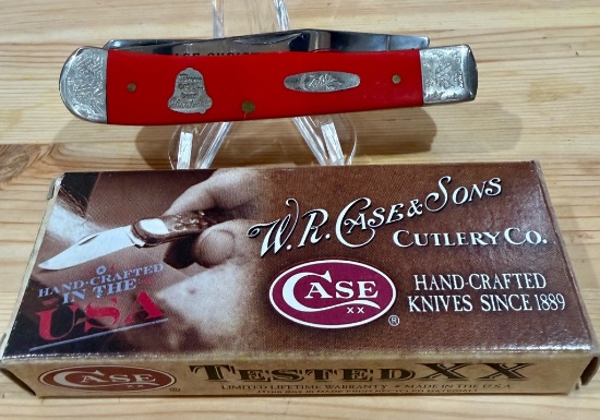 Case XX Christmas Bell Double Blade Pocket Knife In Box
