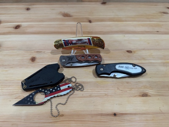 Four Assorted Collector Knives