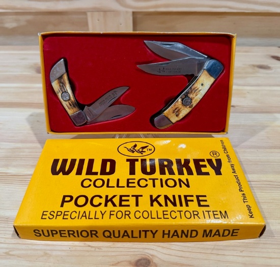 Collector Set Wild Turkey Folding Blade Pocket Knives
