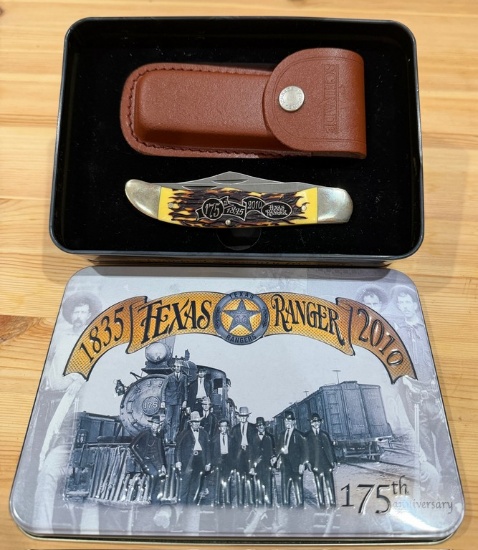 Schrade Cutlery 1835-2010 Texas Ranger  Collector Knife Set In Box