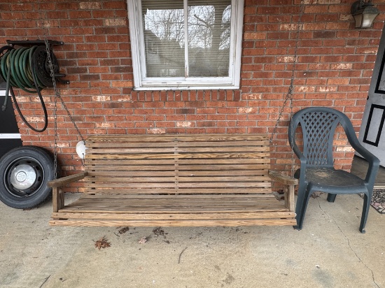 Wood Porch Swing