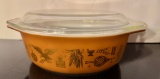 Vintage Americana Brown Pyrex Casserole with Lid