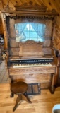 Antique Oak Pump Organ from Shipman Organ Co. of High Point, North Carolina