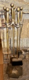 Brass Fireplace Set