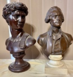 Two Alva Studios Busts