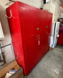 Roll-A-Round Three Door Wooden Cabinet