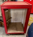 Red Wooden Roll-A-Round Stand