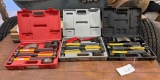 Three Hard Shell Plastic Cases with Body Work Tools
