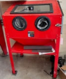 Central Pneumatic Sand Blasting Box with Two Holes