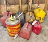 Group of Seven Gas Cans