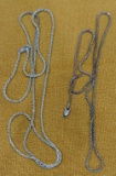 Two Sterling Silver Necklaces