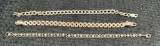 Three Sterling Silver Bracelets
