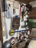 Garage Wall Tool Grouping and Auto Parts