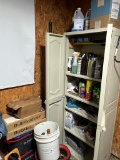 Large Storage Cabinet with Car Detailing Supplies
