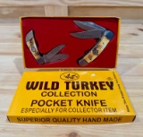 Collector Set Wild Turkey Folding Blade Pocket Knives