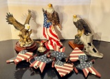 Lot of Six Pieces of Patriotic Eagle Lot