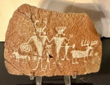 Vintage Cave Art Petroglyph