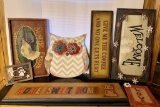 Lot of Seven Piece Home Decore Wall Art