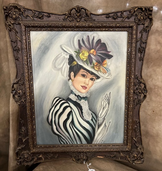 Framed Oil on Canvas by Jean Barrett