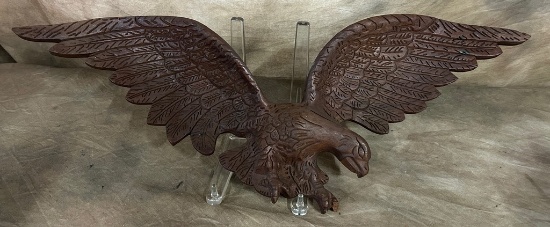 Carved Wooden Bald Eagle