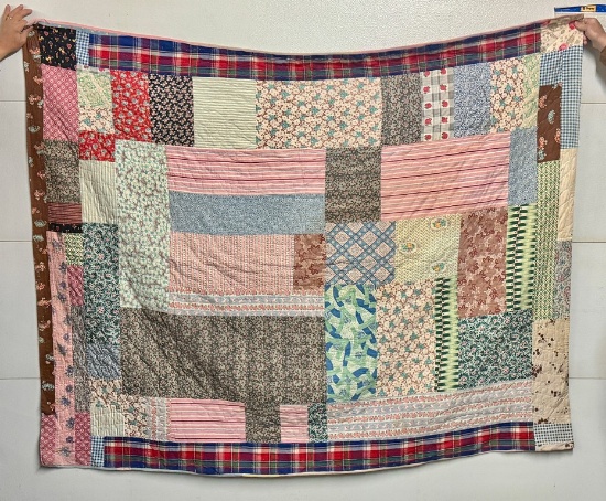 Vintage Pieced Hand Made Quilt