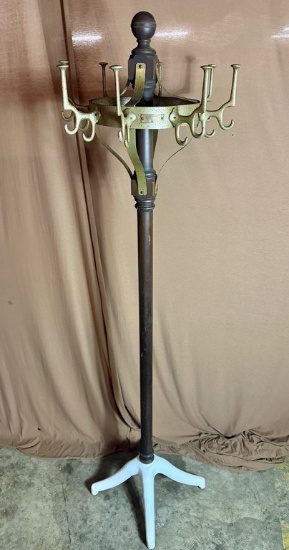 Antique Kroken Companies Barber Shop Coat Rack