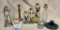 Vase, Candlesticks and Other Assorted Items