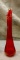L.E. Smith Amberino Swung Glass Vase