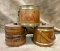 Three Vintage Wooden Cookie Bucket (Firkin)