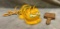 Wooden Butter Pad and Tyco Garfield Telephone