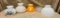 Five Glass Lamp Shades