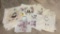Lot of Two Table Cloths and Embroidered Items