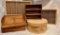 Lot of Six Wooden Boxes
